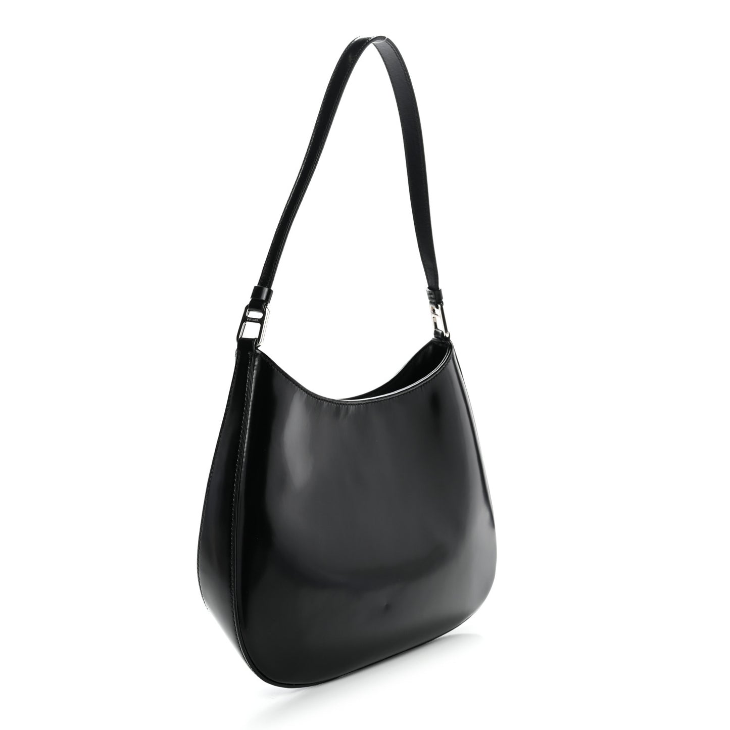 Spazzolato Cleo Shoulder Bag Black