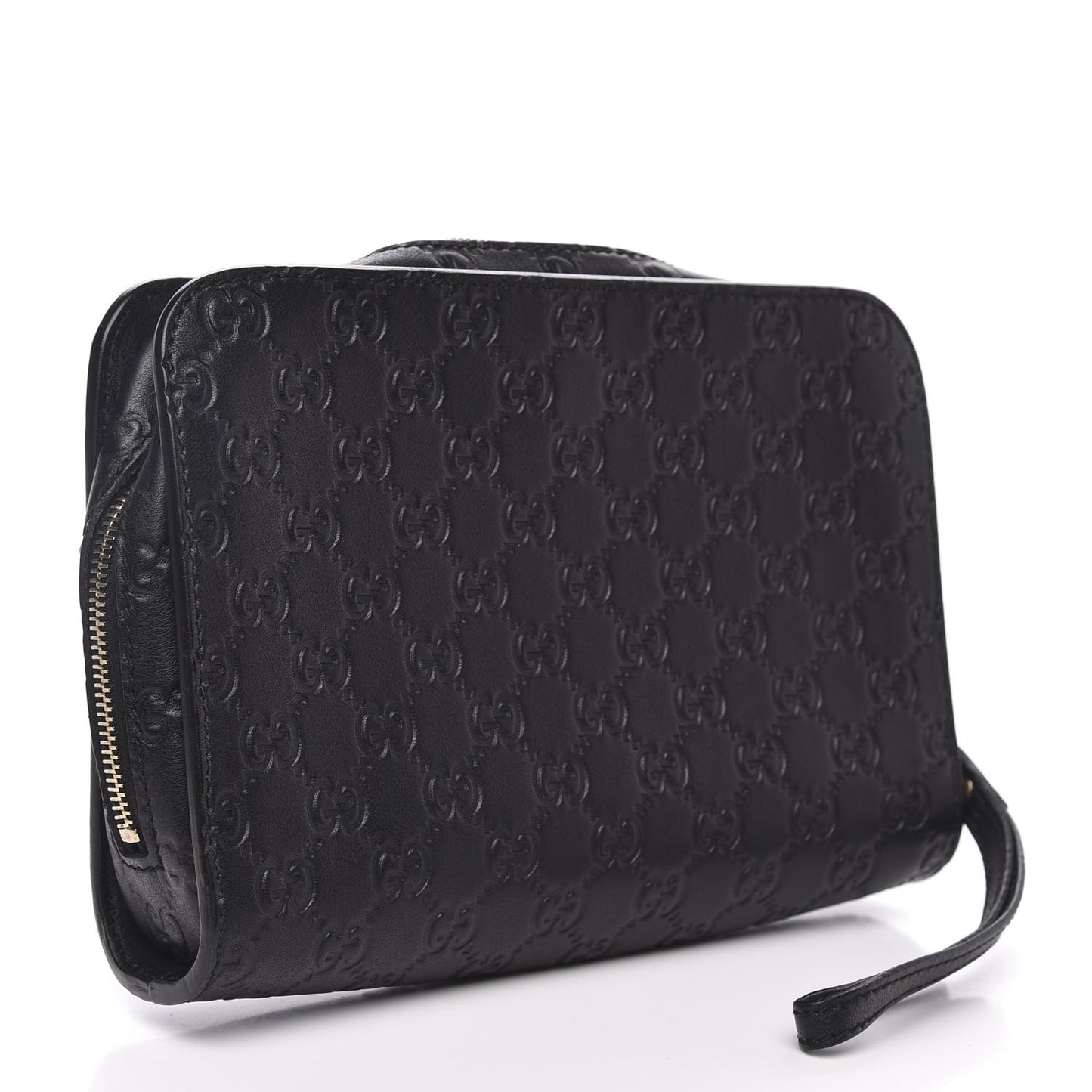 Guccissima Zip Clutch Black