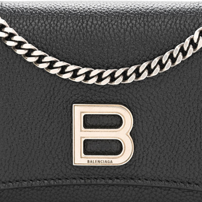 Balenciaga Grained Calfskin Hourglass Top Handle Crossbody Phone Holder Black 7 of 10