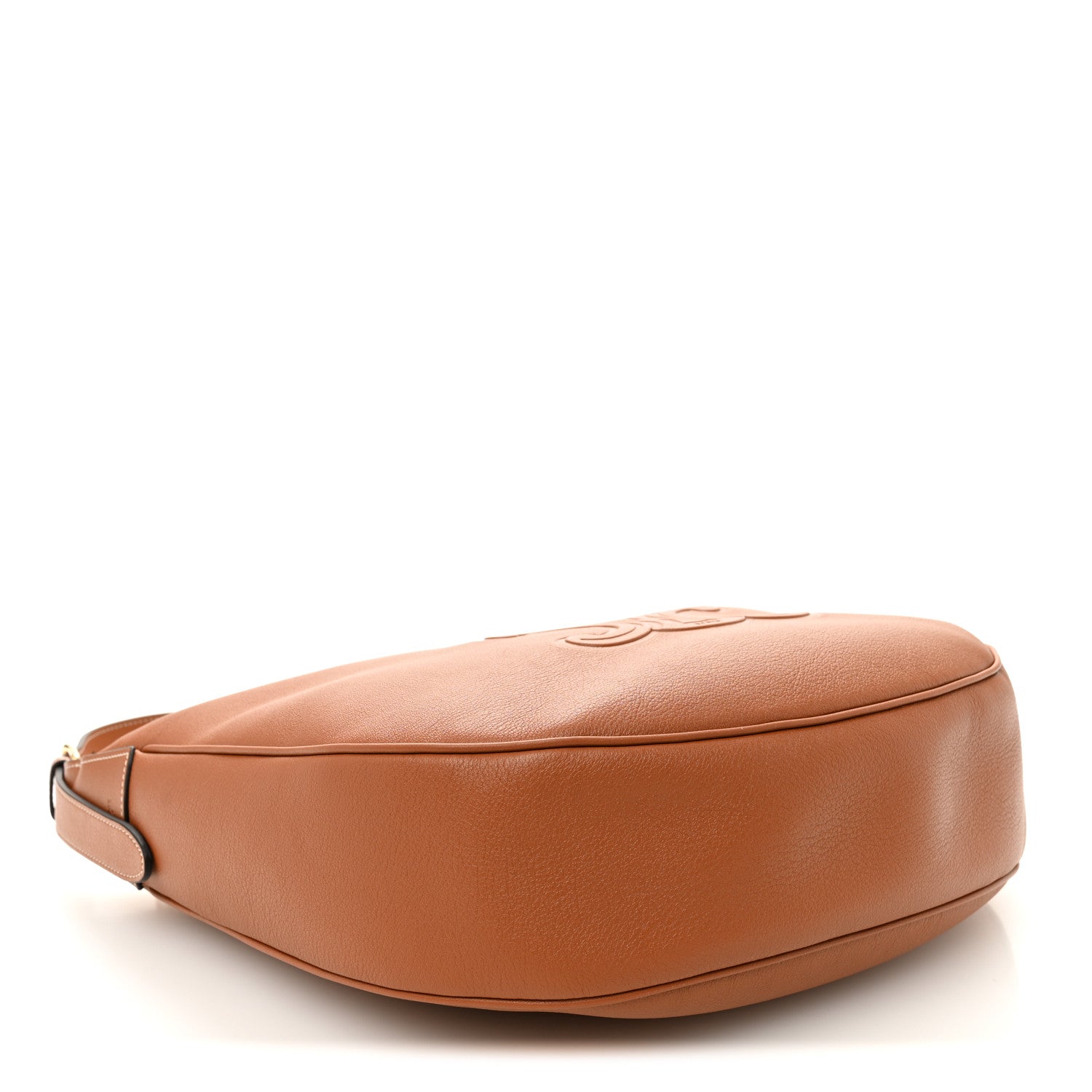 Celine Supple Calfskin Medium Triomphe Heloise Shoulder Bag Tan 4 of 10