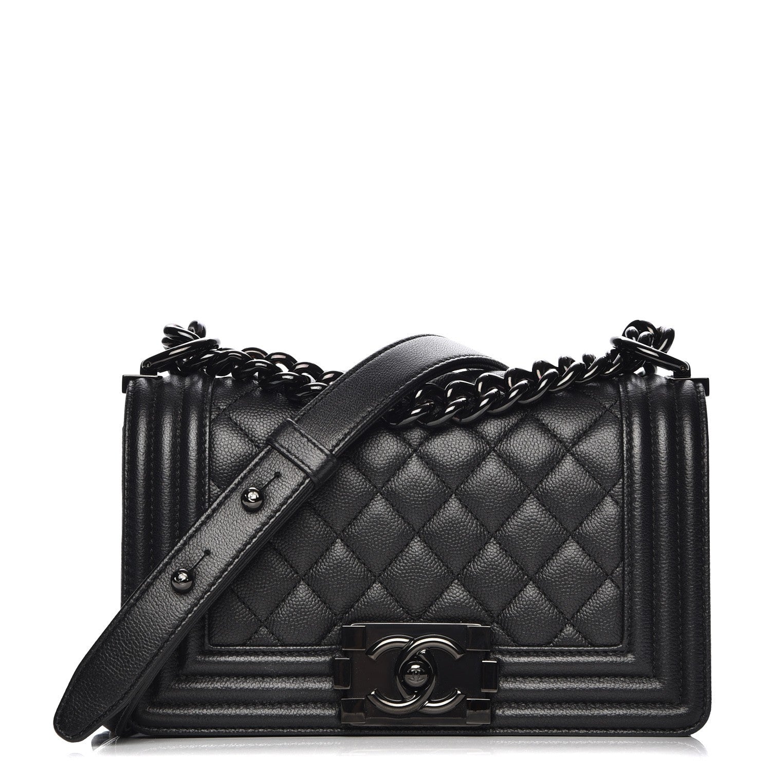 Chanel Caviar Quilted Small Boy Flap So Black 1 of 7