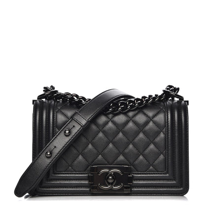 Chanel Caviar Quilted Small Boy Flap So Black 1 of 7
