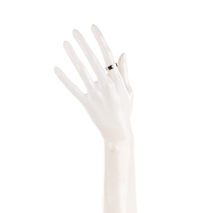 Cartier 18K White Gold 3 Diamond 5.5mm LOVE Ring 50 5.25 2 of 4