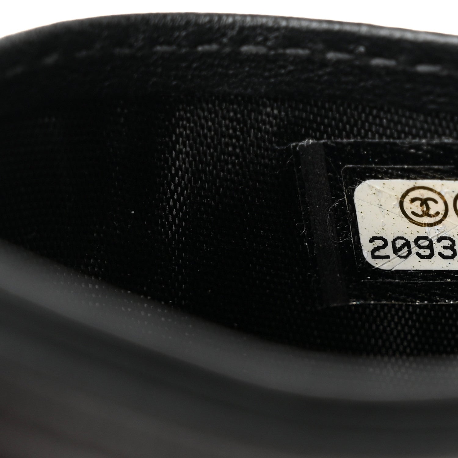 Chanel Lambskin Chevron Quilted Card Holder So Black 8 of 8