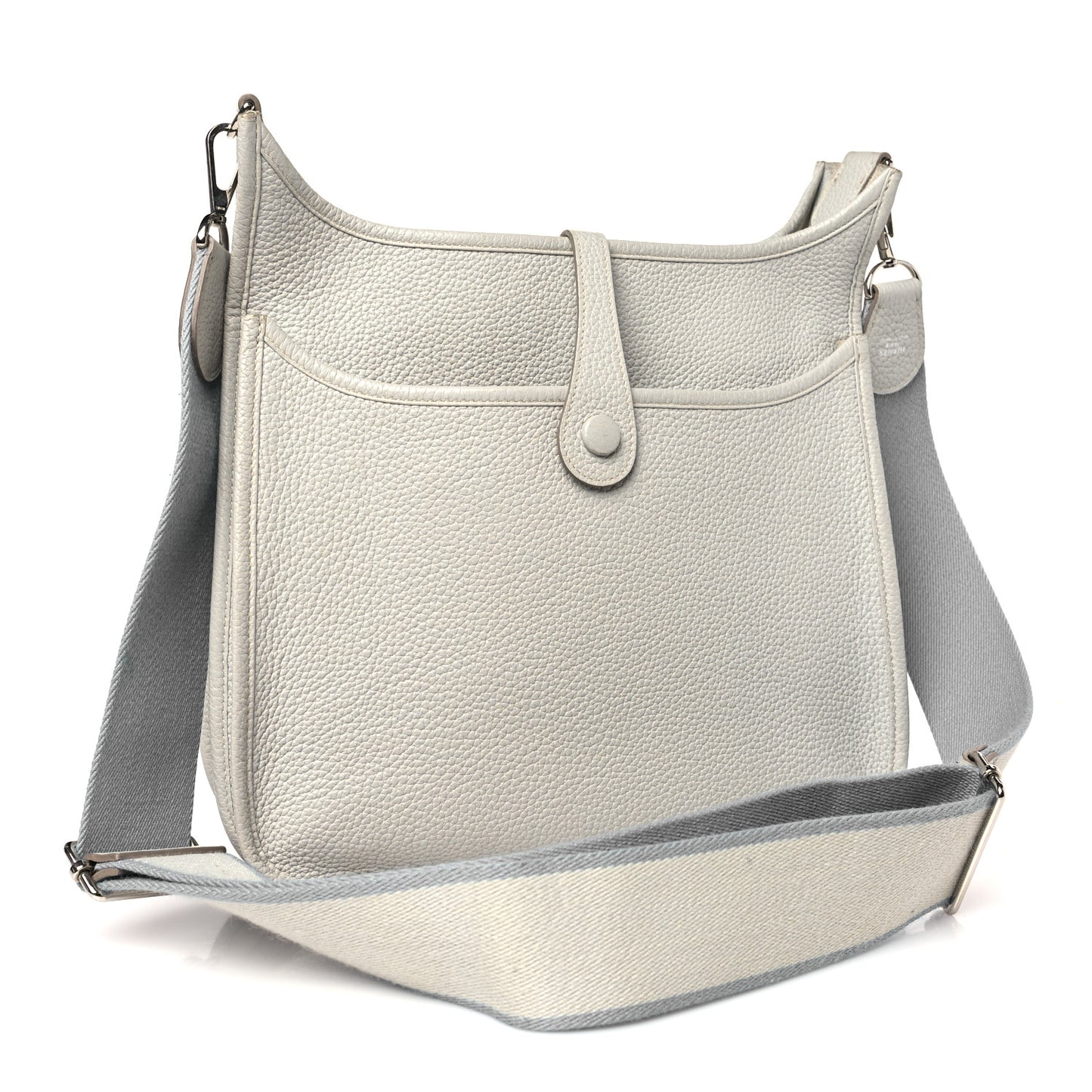 Taurillon Clemence Evelyne III PM Gris Perle Bleu Lin