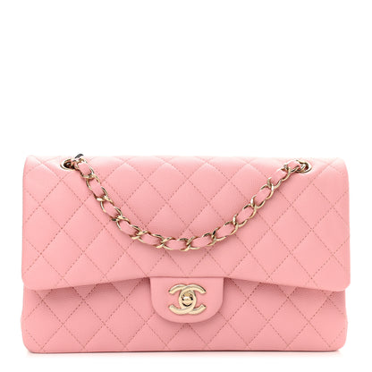 Chanel Caviar Quilted Medium Double Flap Pink 1 of 11