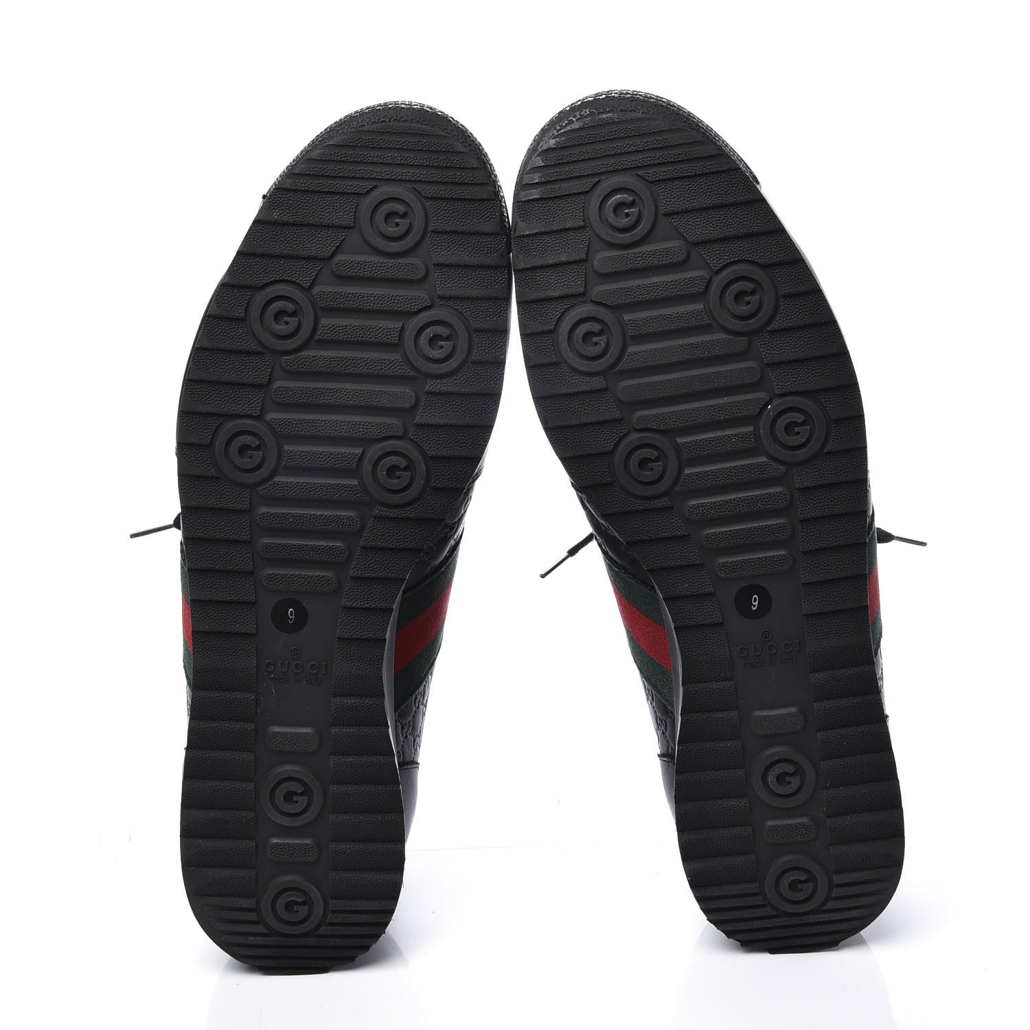 Gucci Guccissima Web Sneakers 9 Black 6 of 10