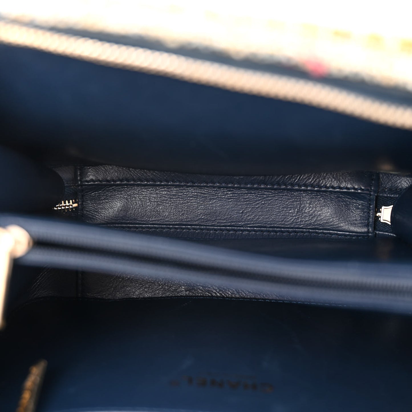 Tweed Snakeskin Quilted Medium CC Filigree Vanity Case Multicolor