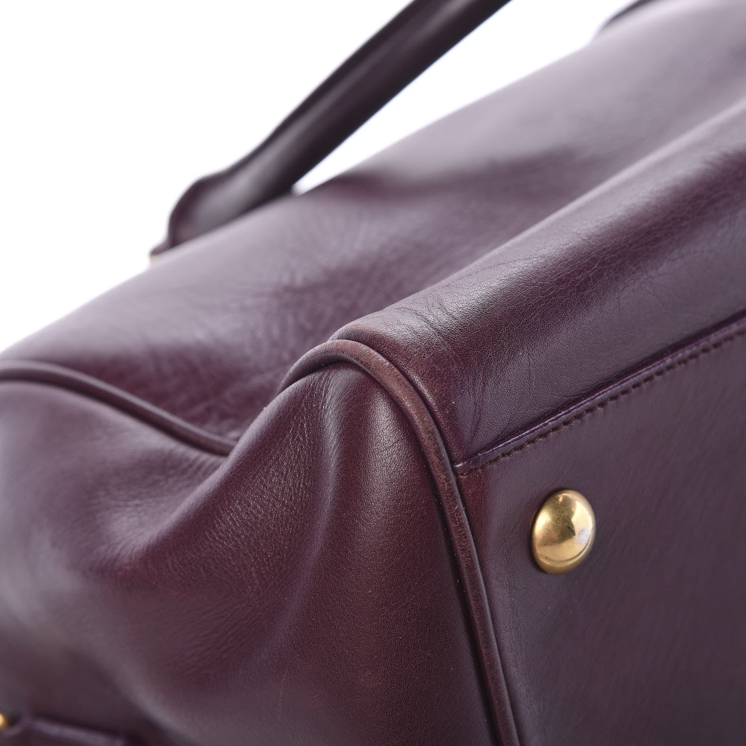 Saint Laurent Calfskin Classic Duffle 6 Amarena 11 of 21