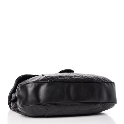 Chanel Calfskin Coco Pleats Flap Black 4 of 19