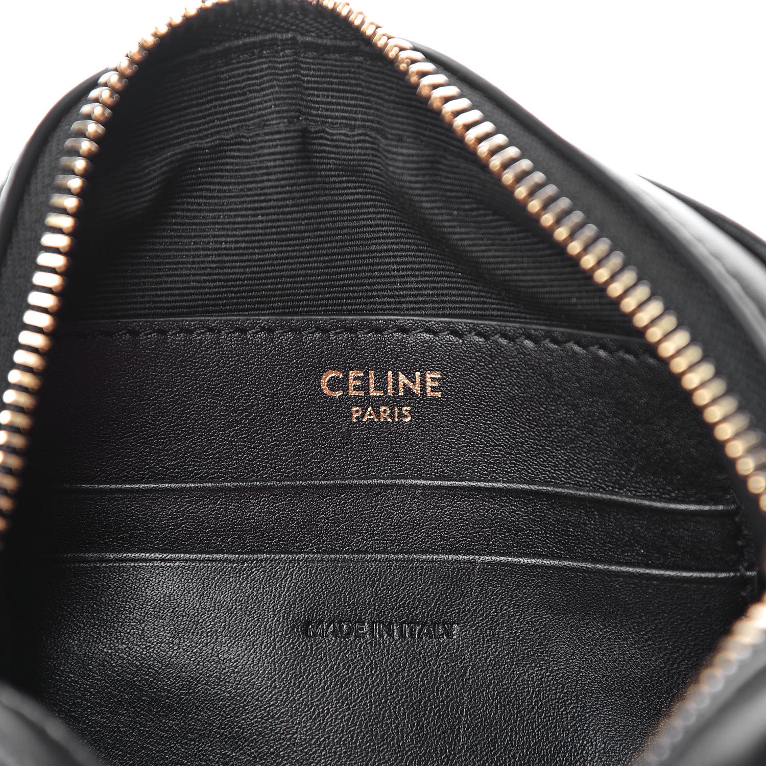 Celine Calfskin Quilted Small C Charm Bag Black 6 of 11
