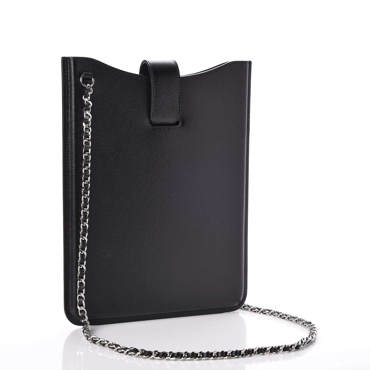 Chanel Caviar iPad Case Crossbody Black 3 of 10