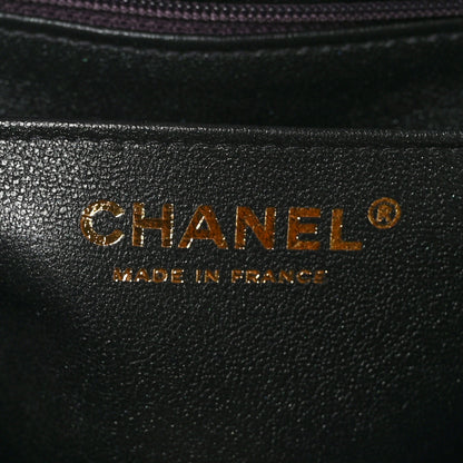 Chanel Iridescent Lambskin Quilted Mini Rectangular Flap Black 6 of 10