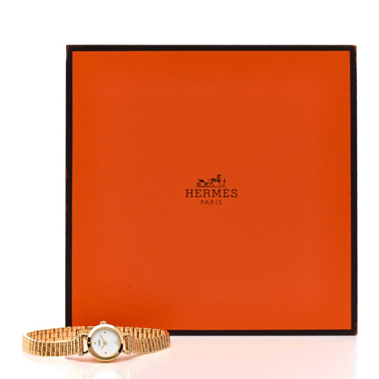 18K Yellow Gold Diamond 16mm Faubourg Quartz Watch