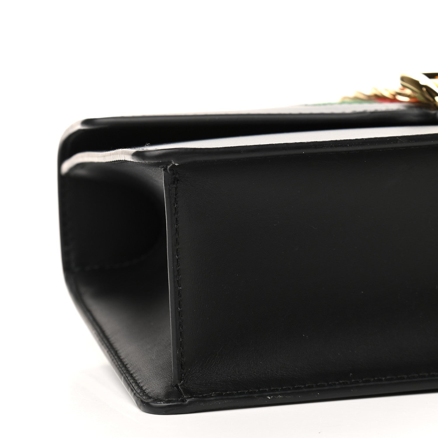 Gucci Calfskin Small Sylvie Shoulder Bag Black 8 of 9
