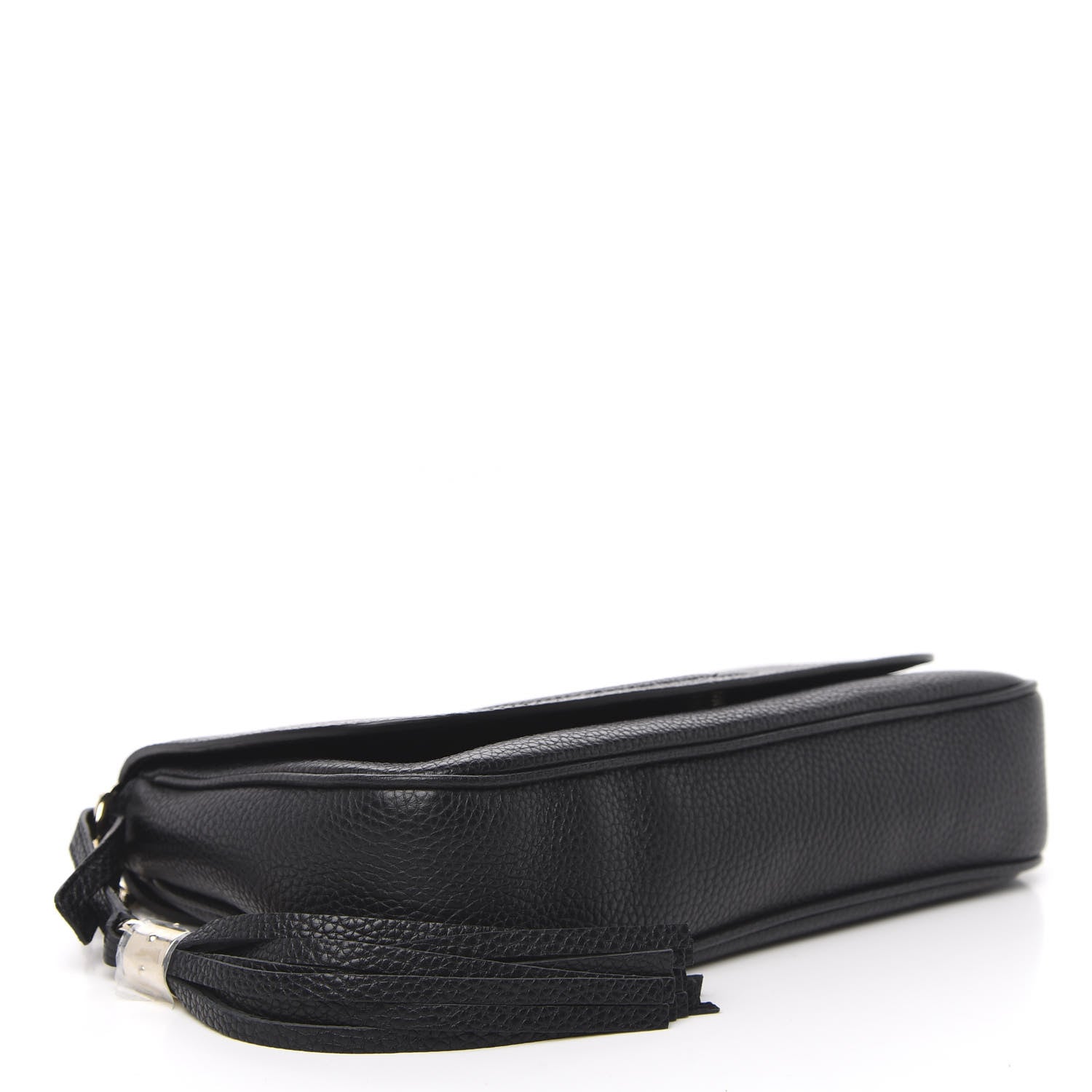 Gucci Pebbled Calfskin Medium Soho Flap Crossbody Black 4 of 10