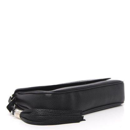 Gucci Pebbled Calfskin Medium Soho Flap Crossbody Black 4 of 10