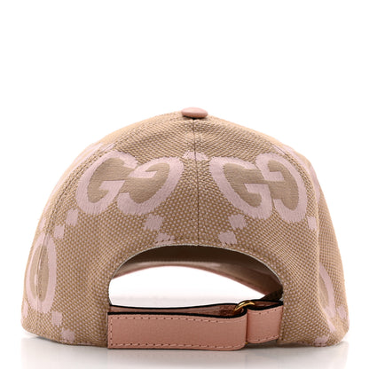 Gucci Monogram Jumbo GG Mosteri Baseball Hat L 58 Beige Light Pink 6 of 11