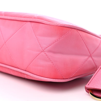 Prada Re-Nylon Saffiano Stitched Mini Re-Edition 1995 Chaine Shoulder Bag Begonia 9 of 11