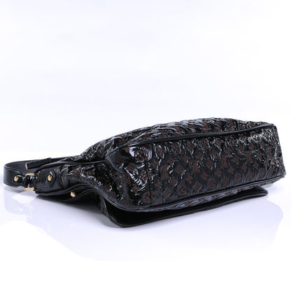Louis Vuitton Vinyl Monogram Squishy Inventeur Messenger Bag Black 5 of 14