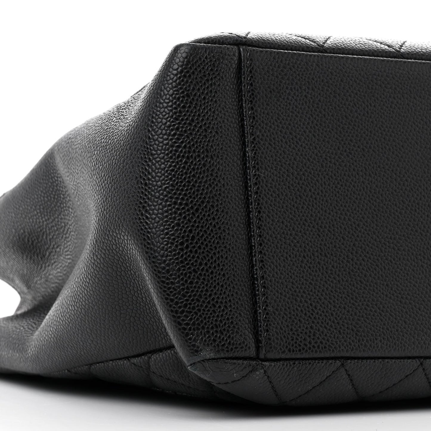 Caviar Quilted Grand Shopping Tote GST Black