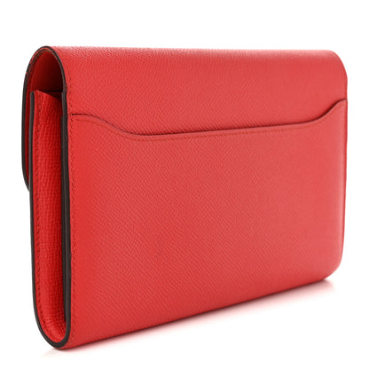 Hermes Epsom Constance Long Wallet Rose Jaipur 3 of 8