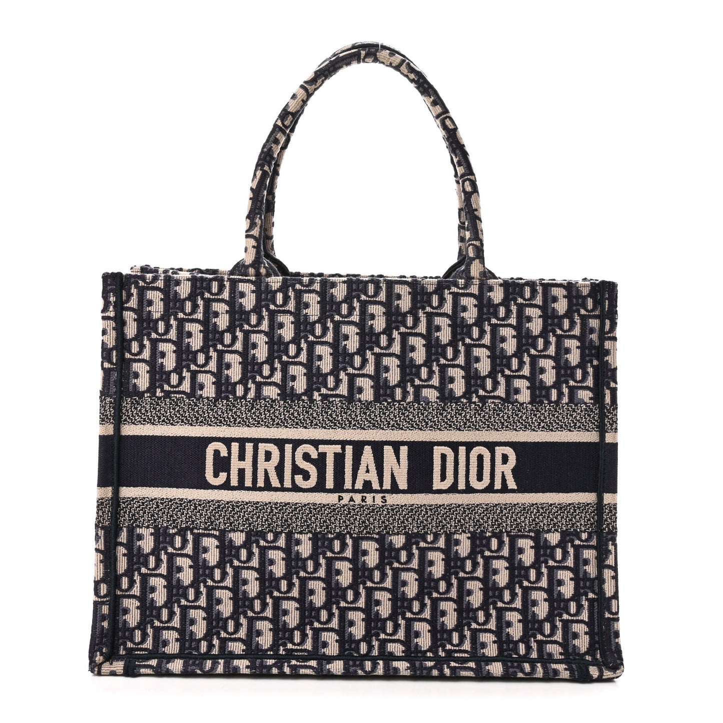 Oblique Medium Book Tote Blue Multicolor