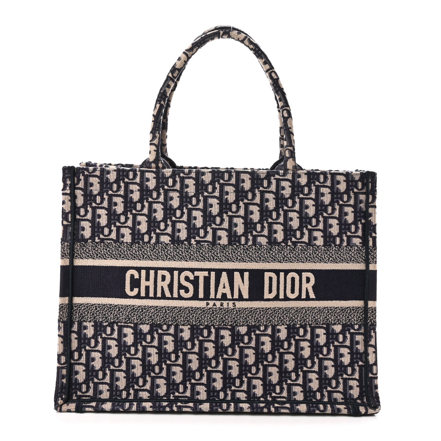 Christian Dior Oblique Medium Book Tote Blue Multicolor 1 of 10