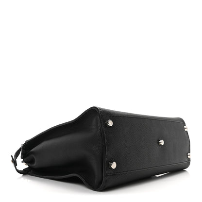 Fendi Cuoio Romano Selleria Metal Stitch Large Mens Peekaboo Iconic Essential Satchel Black 4 of 9