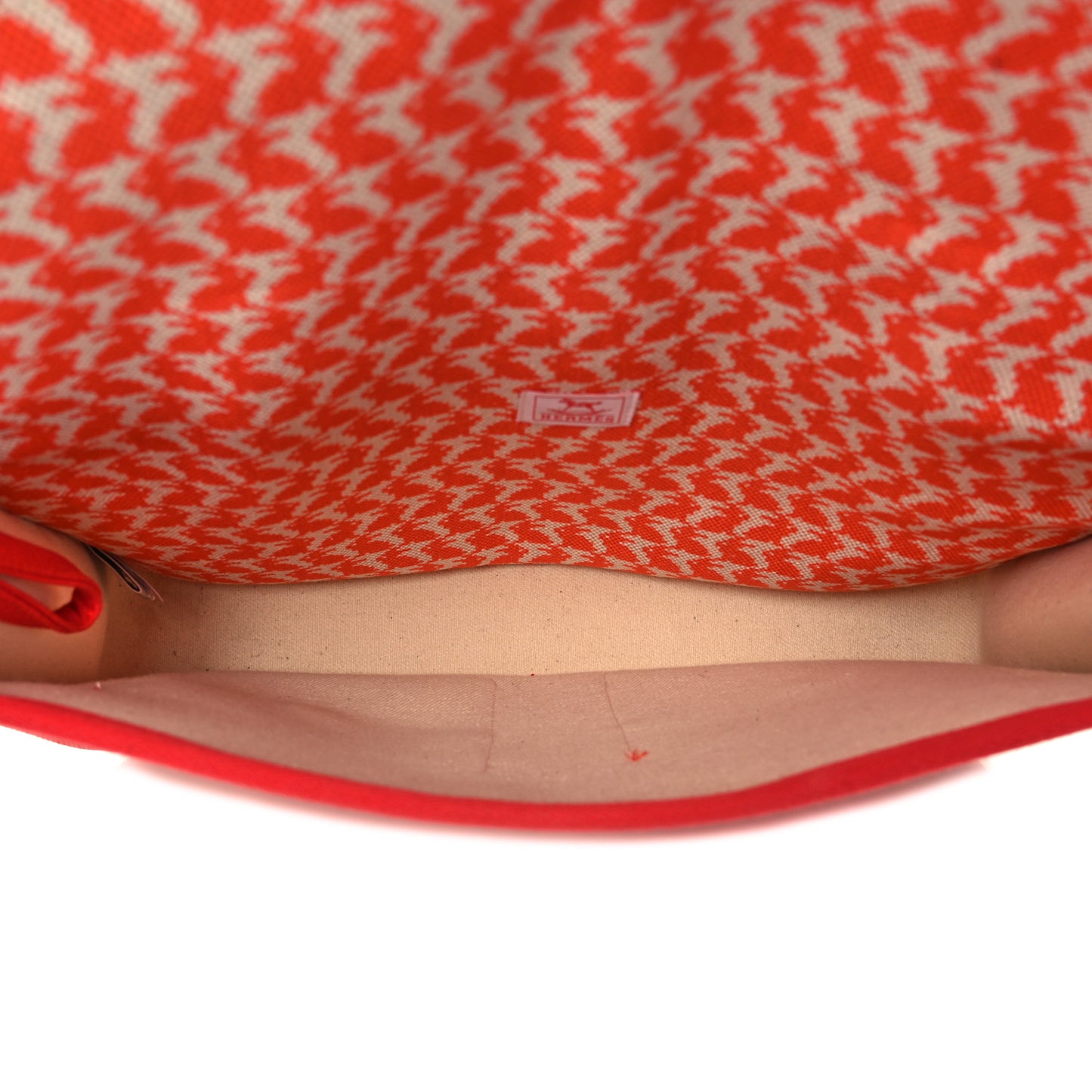 Toile Canvas Barenia Childrens Animaux Pixel Backpack Red White Orange