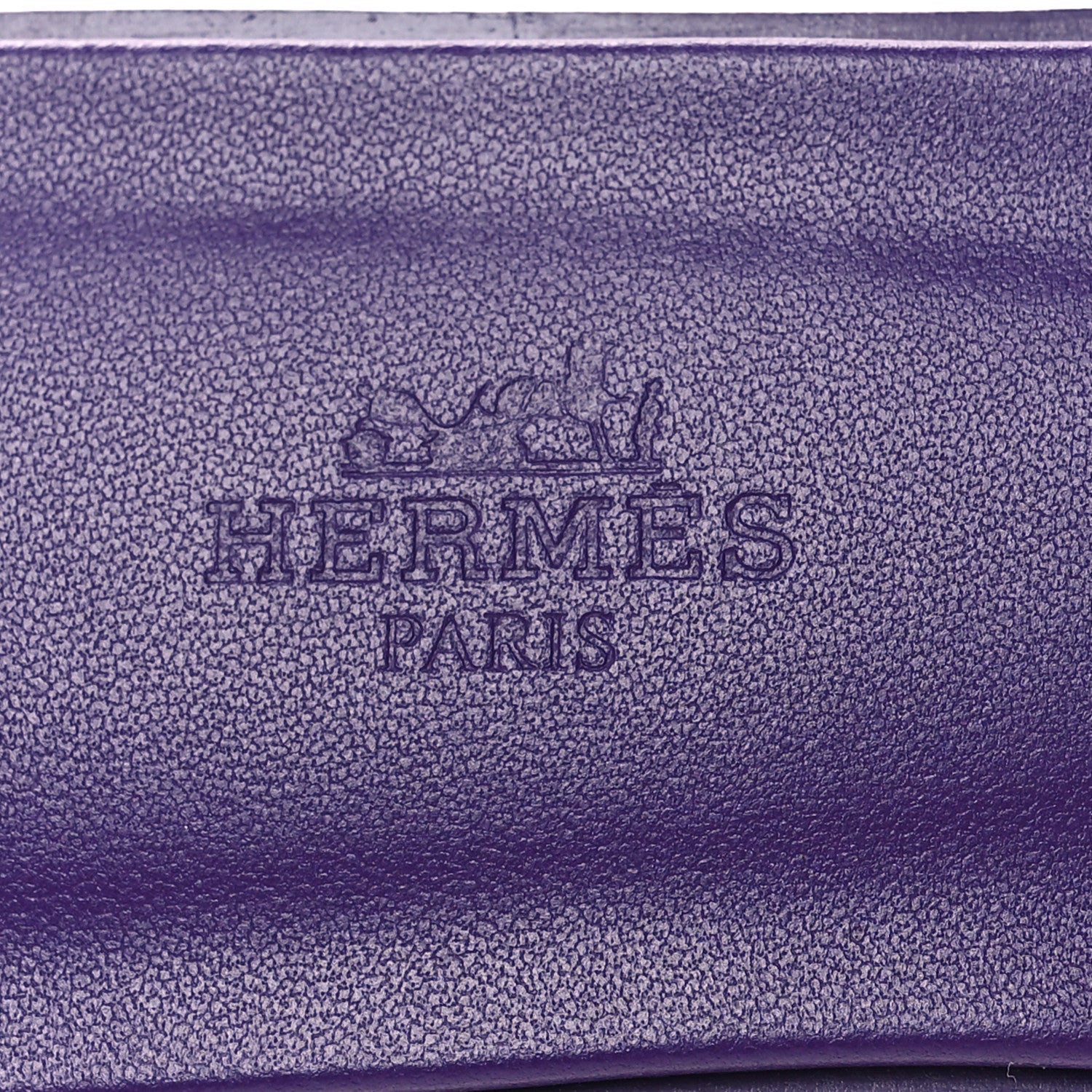 Hermes Calfskin Oran Sandals 38.5 Violet Majorette 8 of 9