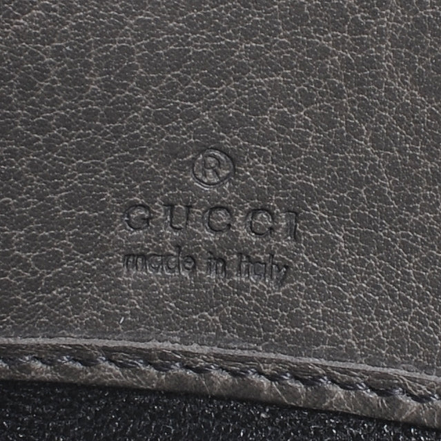 Guccissima Bamboo Tassel Zip Around Wallet Grey