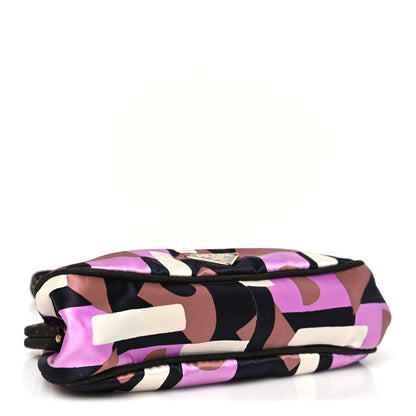Prada Satin Geometric Kisslock Clutch Multicolor 4 of 10