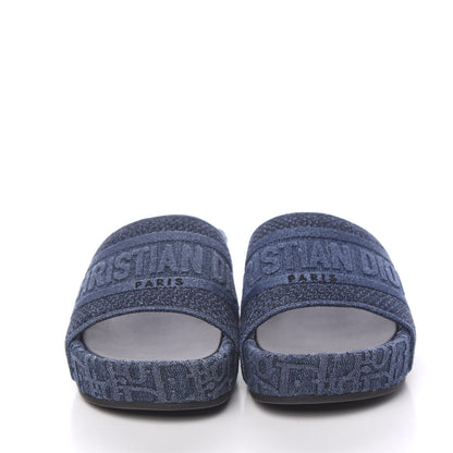 Christian Dior Oblique Denim D-Way Platform Sandal 36 Denim 2 of 9