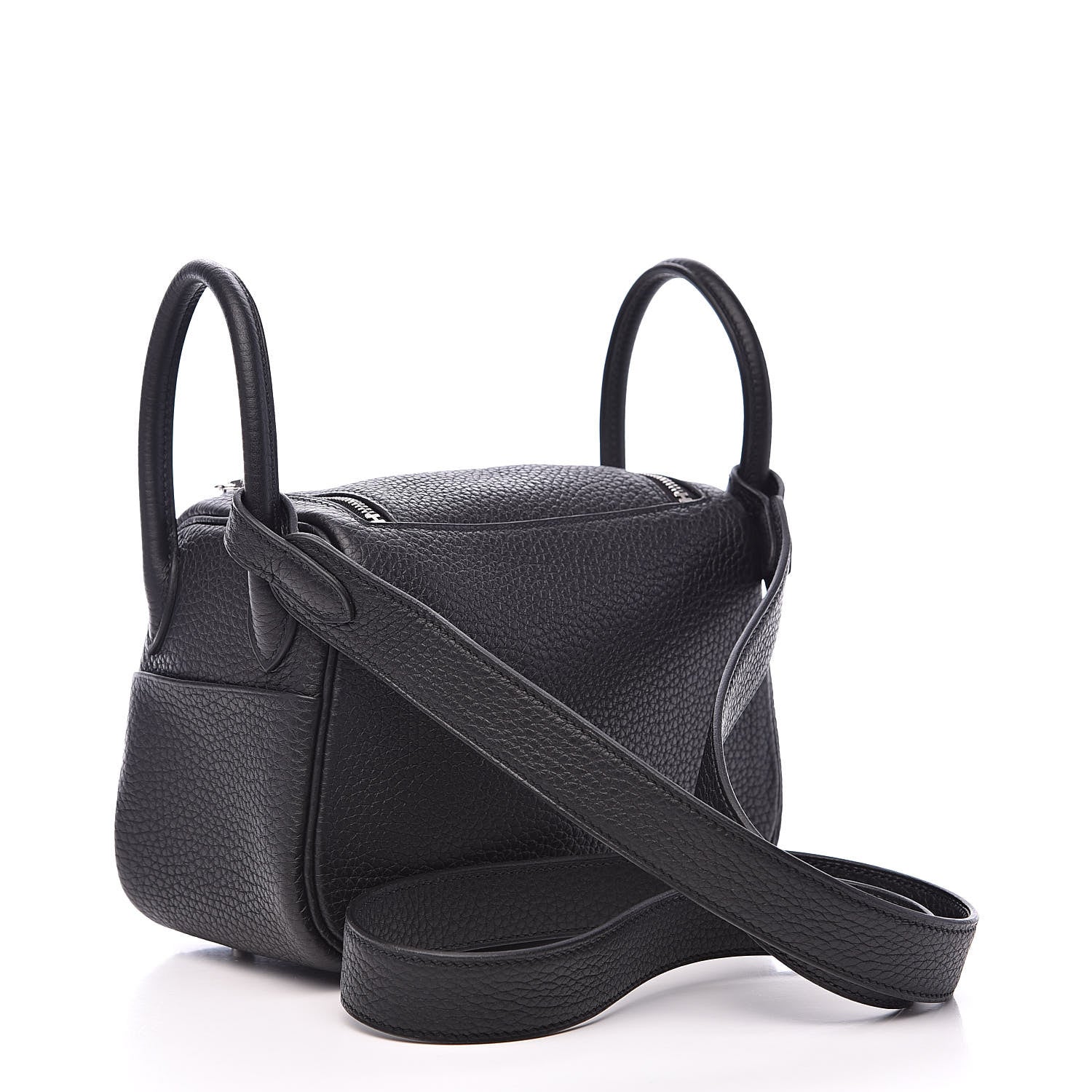 Hermes Taurillon Clemence Mini Lindy 20 Black 3 of 9