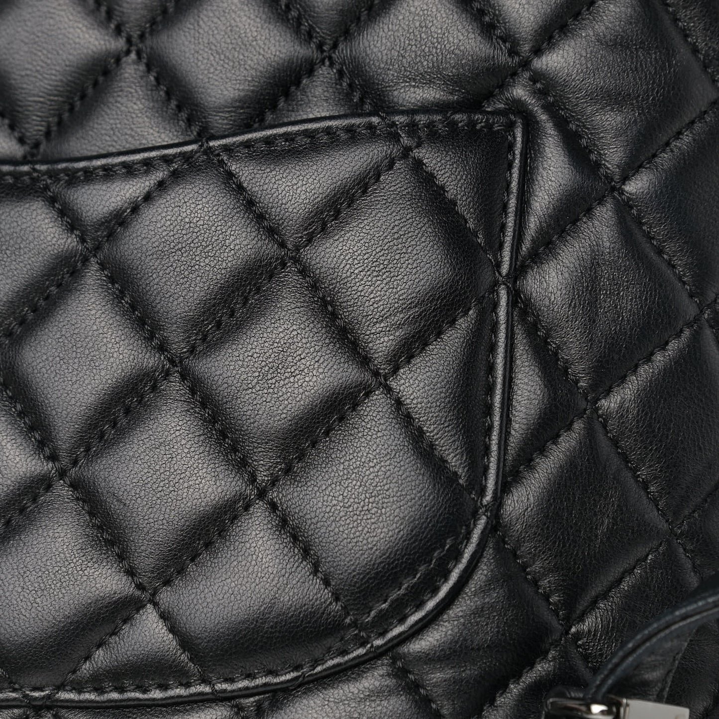 Lambskin Quilted Large Urban Spirit Backpack Black