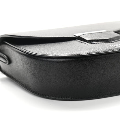 Celine Shiny Textured Calfskin Small Trotteur Black 7 of 8