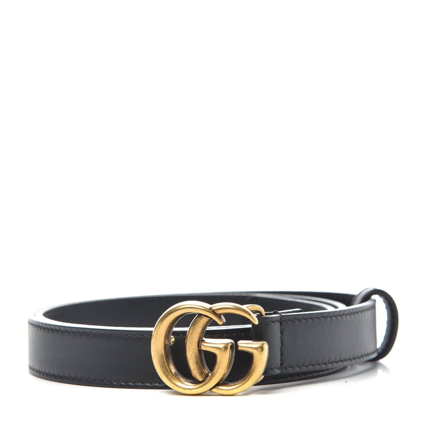 Calfskin Double G 20mm Belt 75 30 Black
