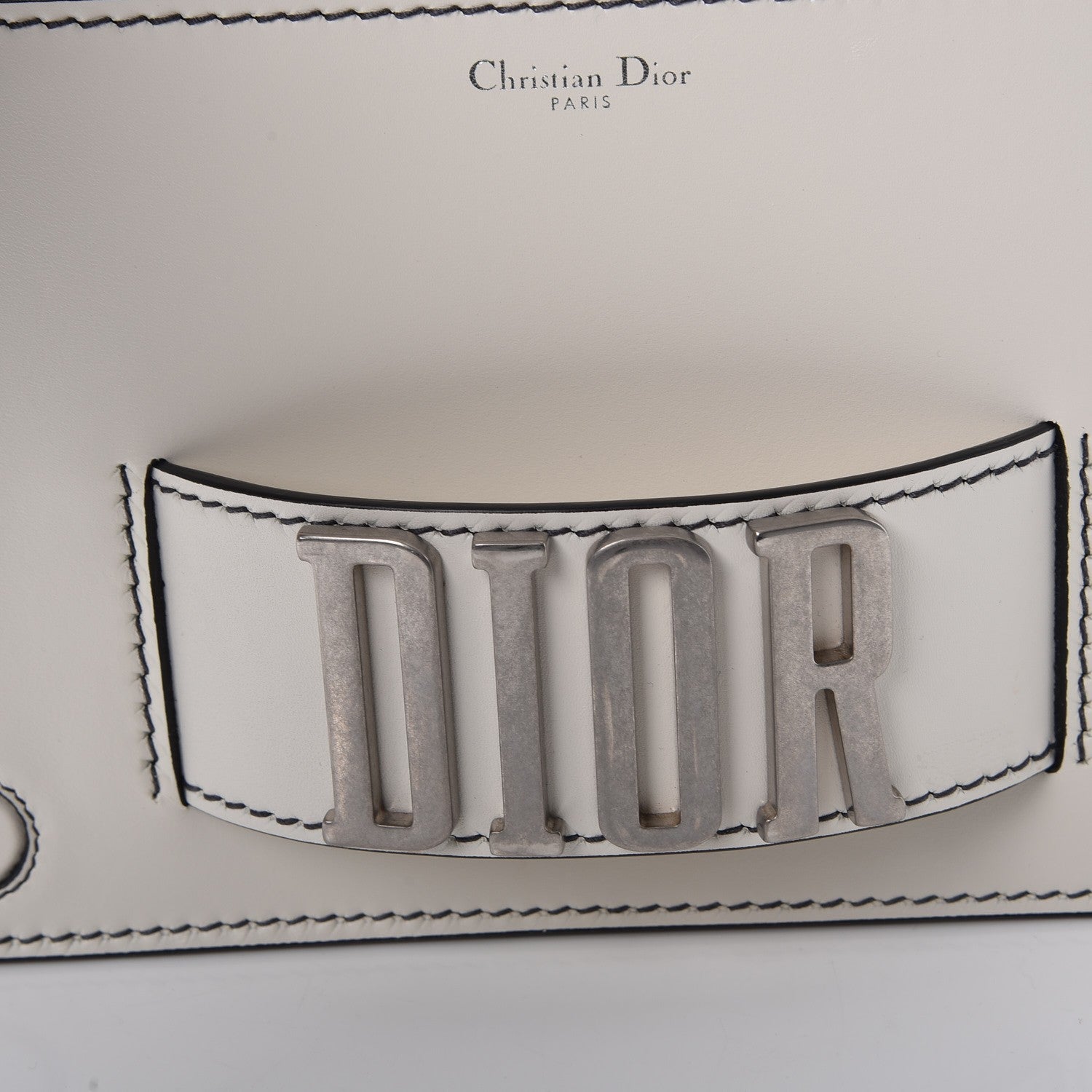 Christian Dior Smooth Calfskin Dio(r)evolution Flap Bag Off White 9 of 13