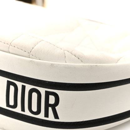 Christian Dior Lambskin Cannage Small Dior Vibe Hobo Bag White 11 of 17