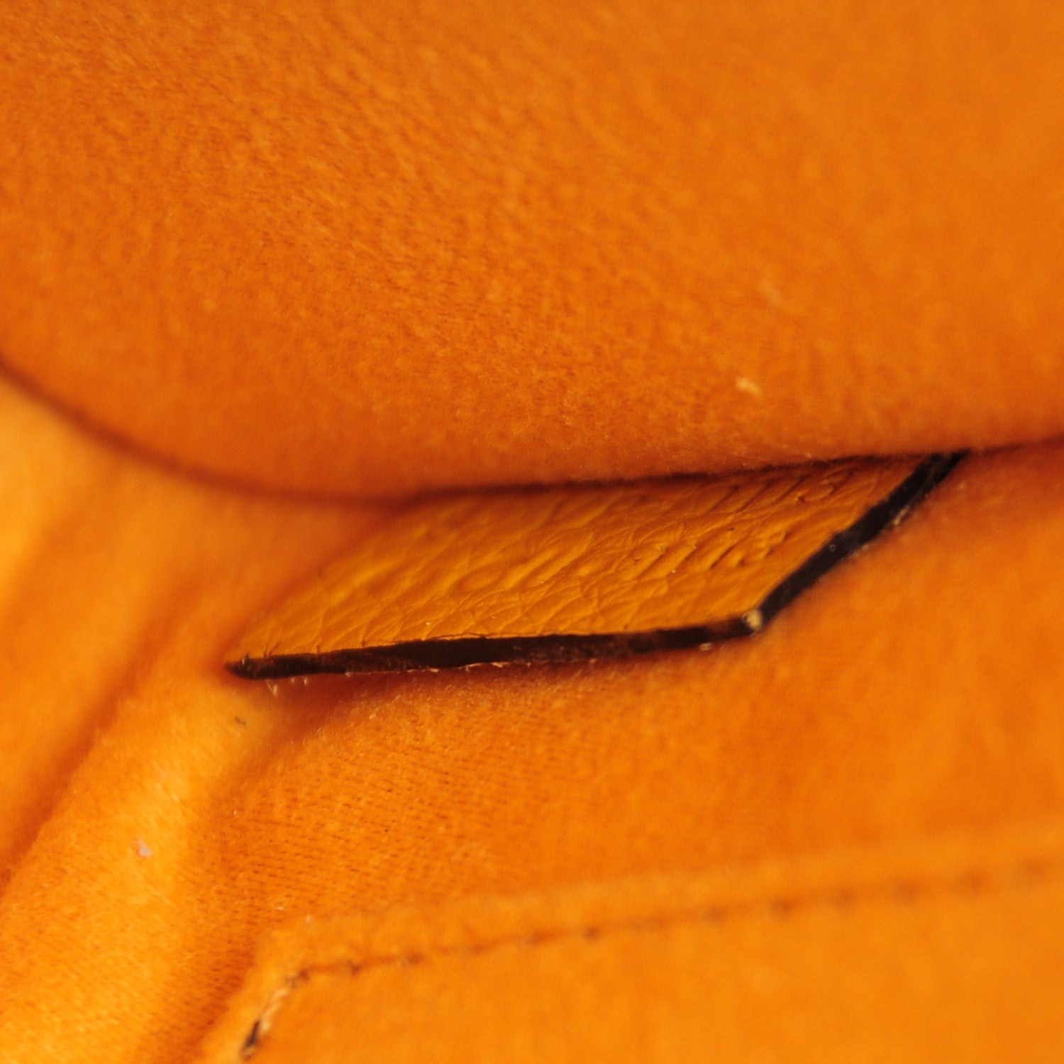 Celine Drummed Calfskin Nano Luggage Ocre 7 of 7