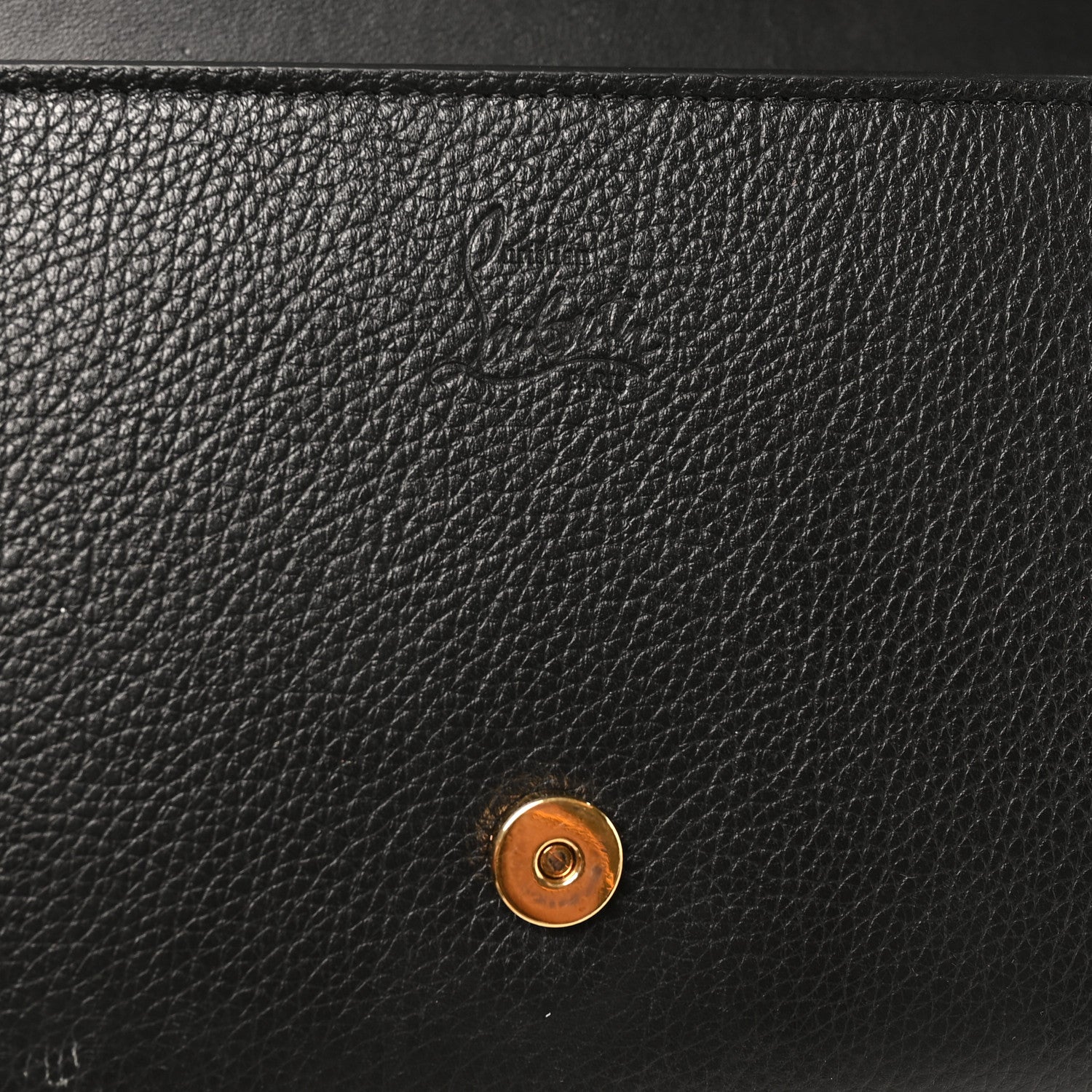 Christian Louboutin Calfskin Spikes Wallet On Chain Black 6 of 9