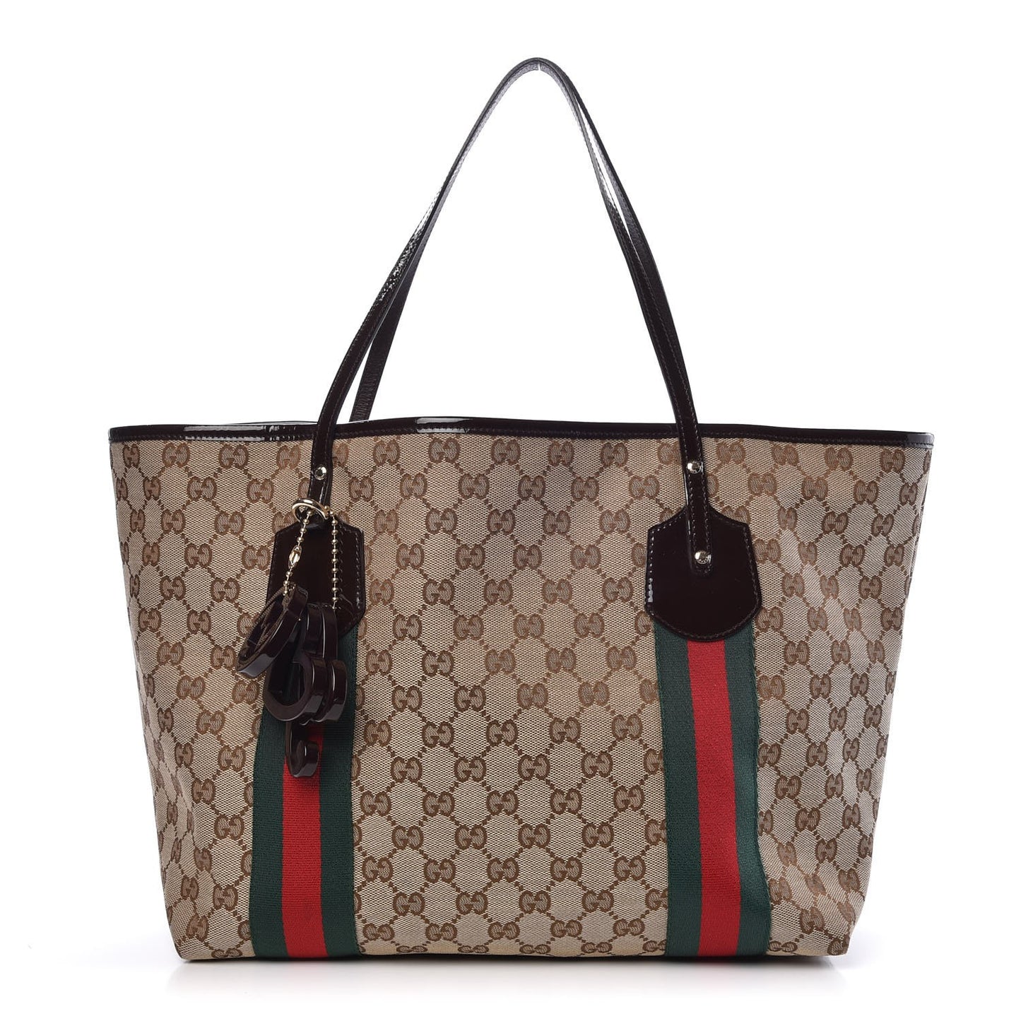 Monogram Web Large Jolie Tote Brown