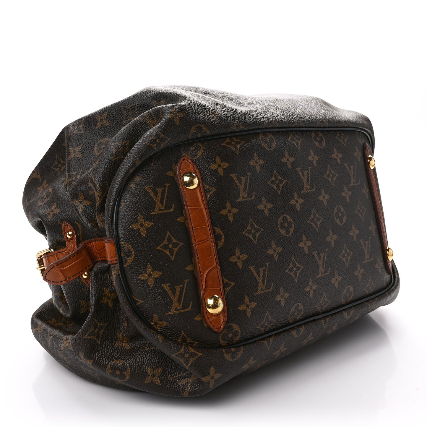 LOUIS VUITTON Monogram Alligator Trim Mahina XL