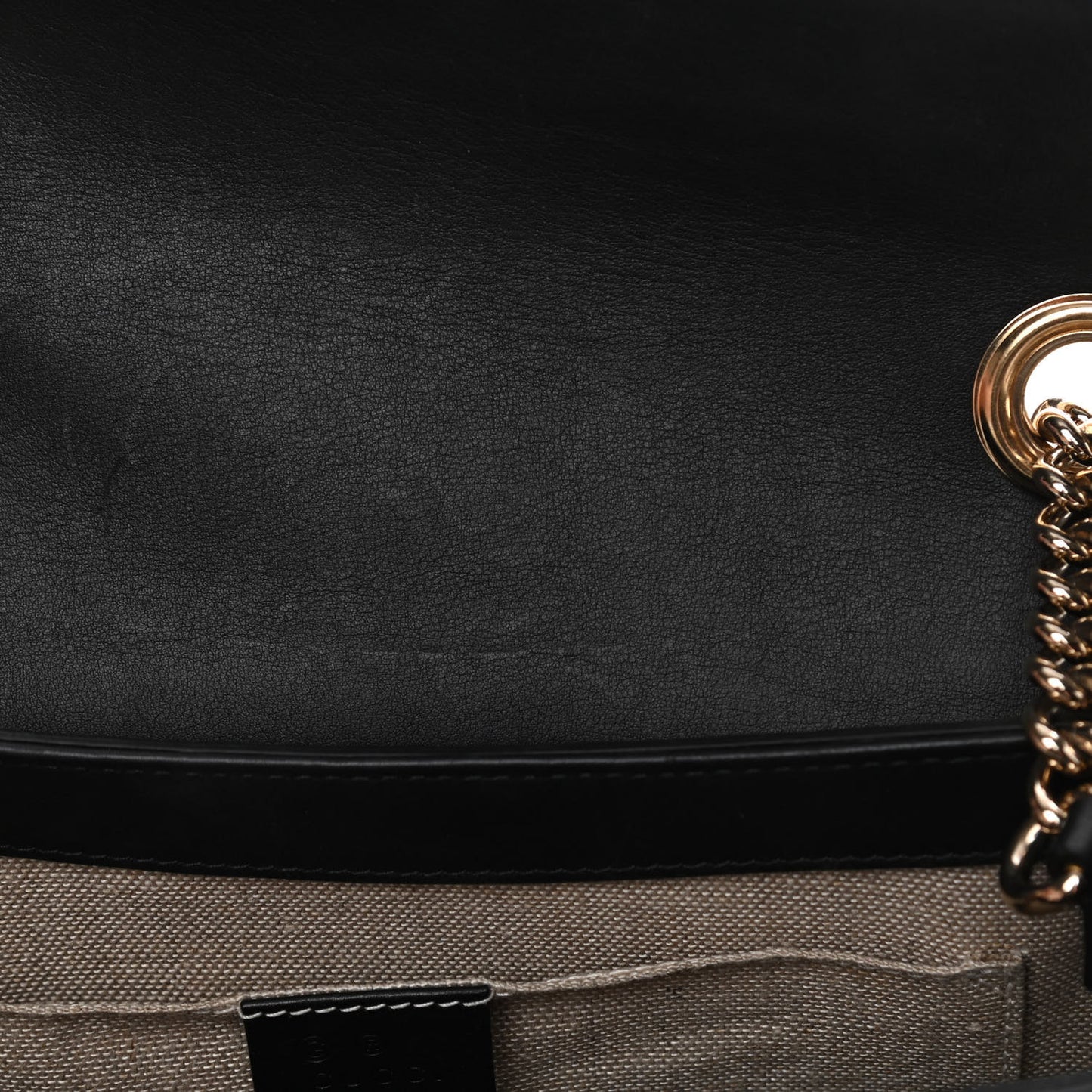 Microguccissima Medium Emily Chain Shoulder Bag Black