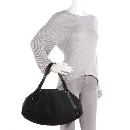 Gucci Monogram Medium Abbey Shoulder Bag Black 2 of 7
