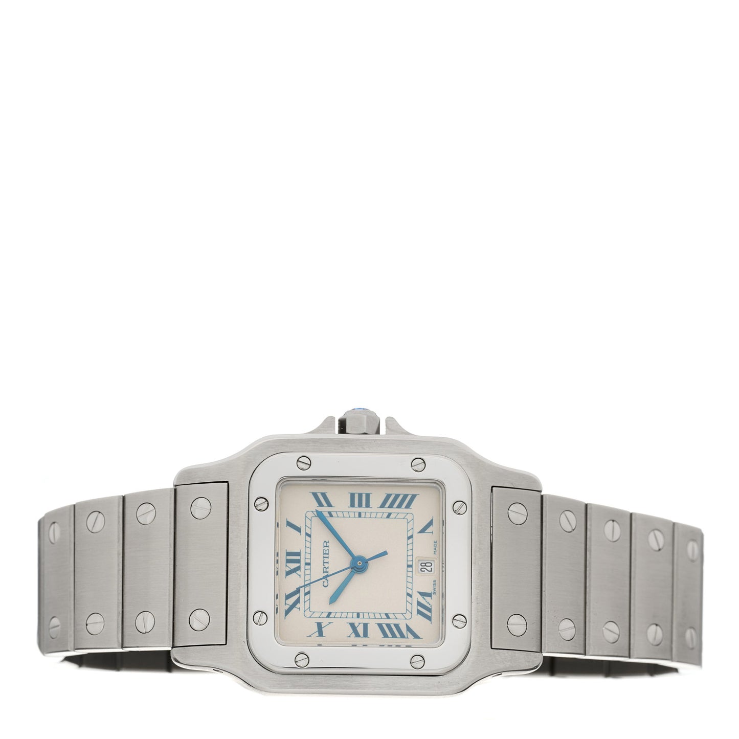 Stainless Steel 29mm Santos De Cartier Galbee Quartz Watch