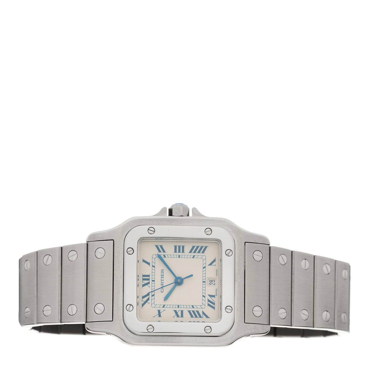 Cartier Stainless Steel 29mm Santos De Cartier Galbee Quartz Watch 2 of 4