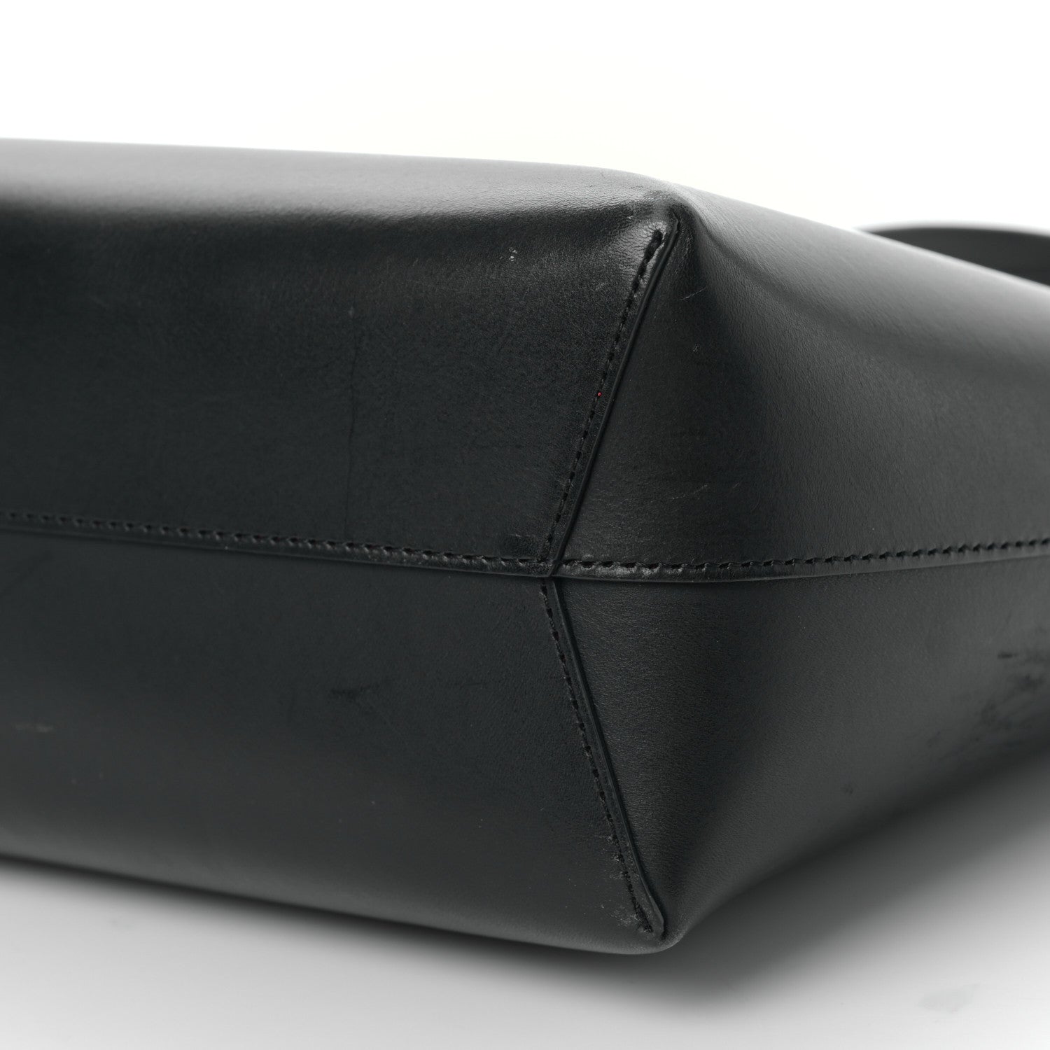 Mansur Gavriel Calfskin Large Shopping Tote Black Flamma 8 of 8