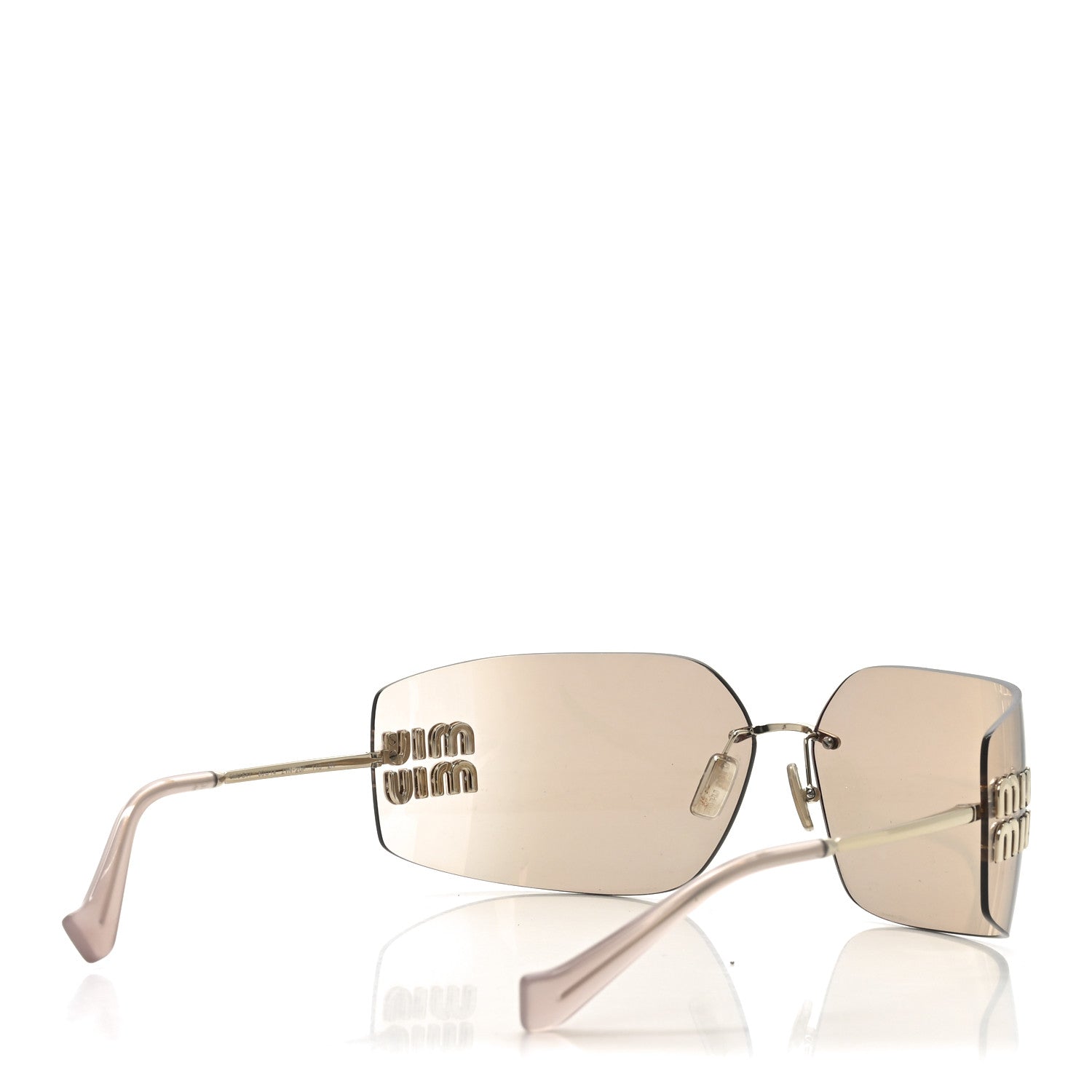 Miu Miu Metal Runway Sunglasses SMU54Y Gold 4 of 7